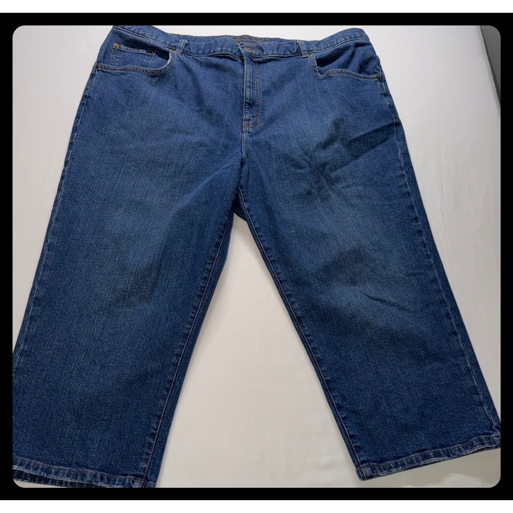 Lauren Jeans Co Ralph Lauren‎ Crop Jeans Women 20W Blue Denim Capri Casual